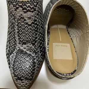 Pointed Dolce Vita Snakeskin Mule